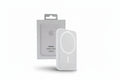 White iPhone battery pack with Apple packaging on a white background