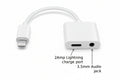Apple iPhone Connector Lightning to 3.5mm Earphone Jack & Mobile Charging Jack