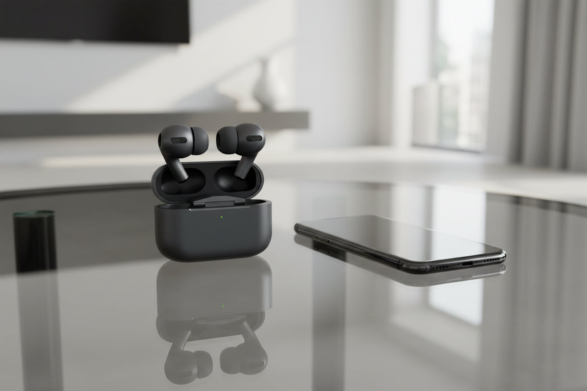 Black Apple Airpods Pro 2 Hengxuan (high Copy With Popup Msg/locate In Find My Iphone) Black